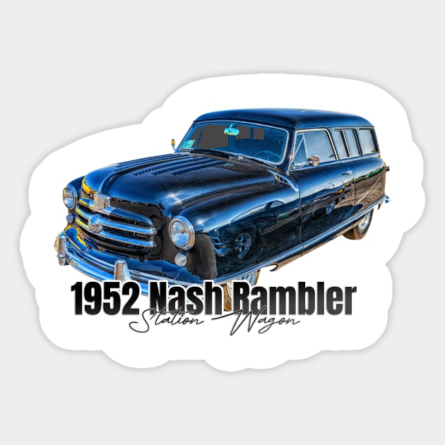 1952 Nash Rambler Station Wagon Sticker by Gestalt Imagery